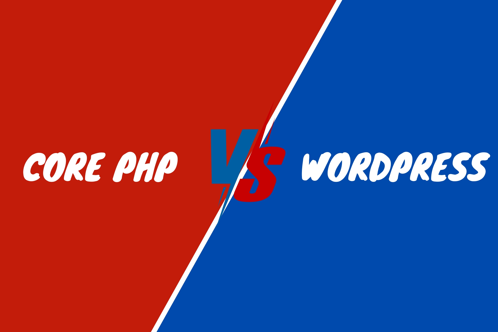 Why is a core PHP website better than a Wordpress website?